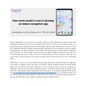 How much would it cost to develop an indoor navigation app.pdf