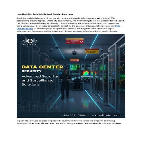 Next-Gen Data Center Security in Saudi Arabia's Digital Economy | PDF
