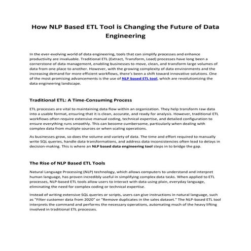 How NLP Based ETL Tool is Changing the Future of Data Engineering.pdf
