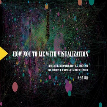 How not to lie with visualization | PPT