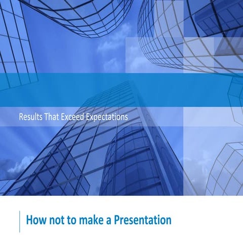 How not to make a presenatation