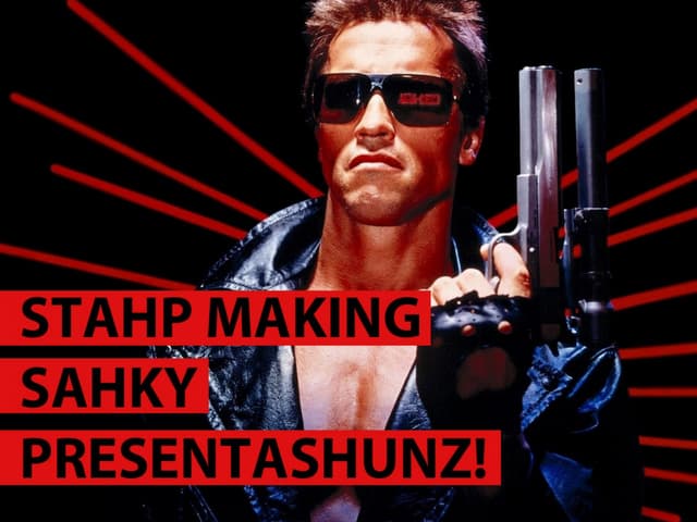 Stop Making Sucky Presentations!