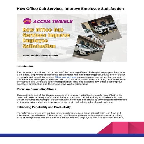 How Office Cab Services Improve Employee Satisfaction.docx