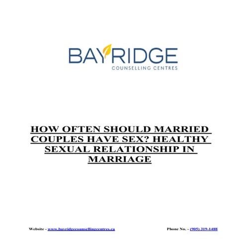 How Often Should Married Couples Have Sex