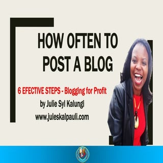 How OFTEN to POST on Your Blog