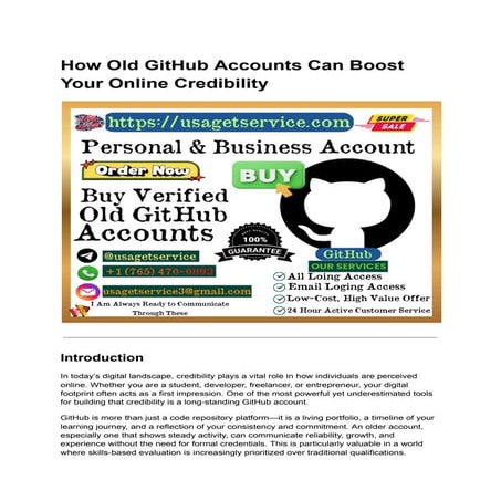 Complete Guide to Old GitHub Accounts in 2026.pdf
