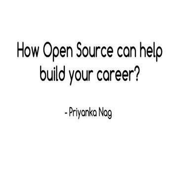 How open source can help build your career