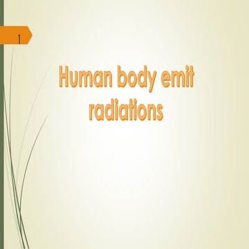 How our body emit radiation