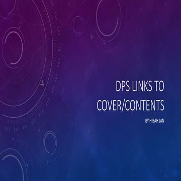 DPS Links to Cover/Contents