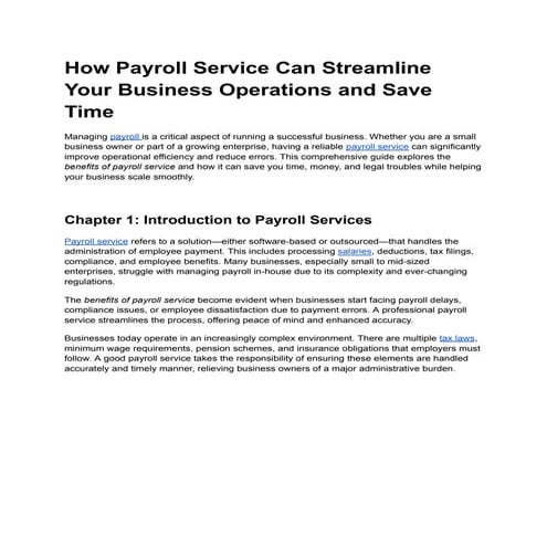 The Importance of Payroll Accuracy | Sharp Payroll Service | PDF