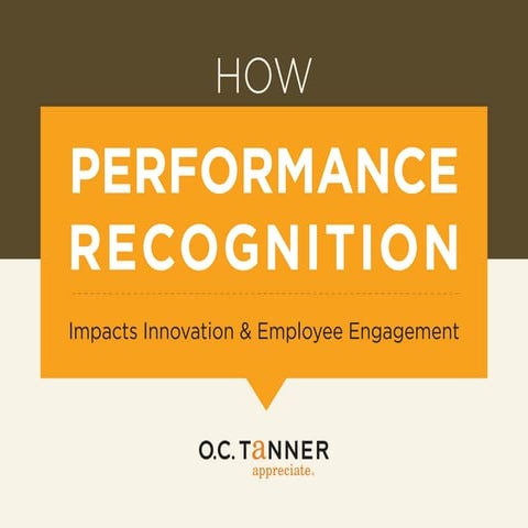 How performance recognition impacts innovation and employee engagement ...