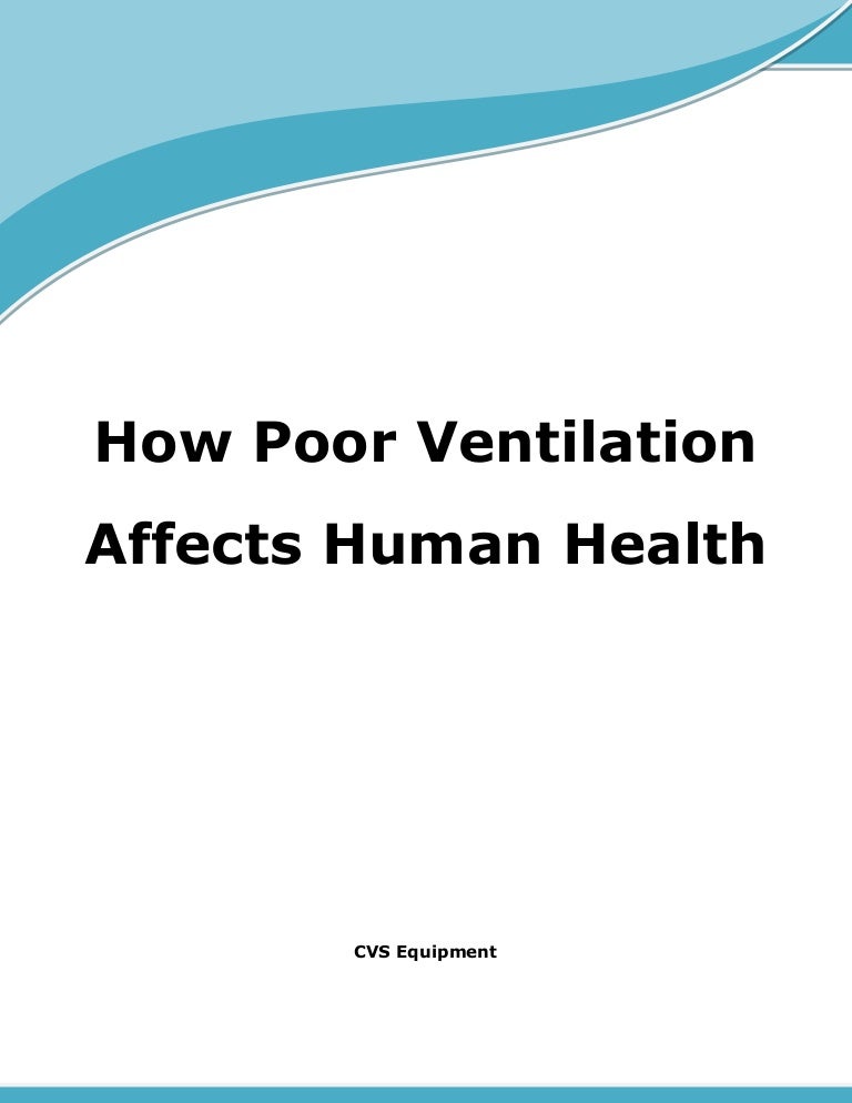How Poor Ventilation Affects Human Health