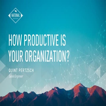How Productive is Your Organization?