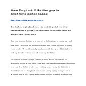 How proptech fills the gap in brief time period lease