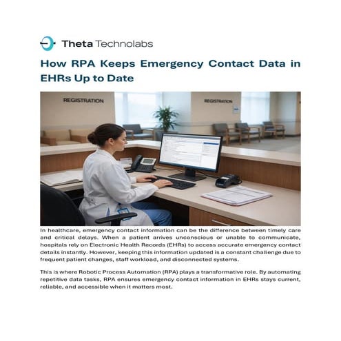 How RPA Keeps Emergency Contact Data in EHRs Up to Date | PDF