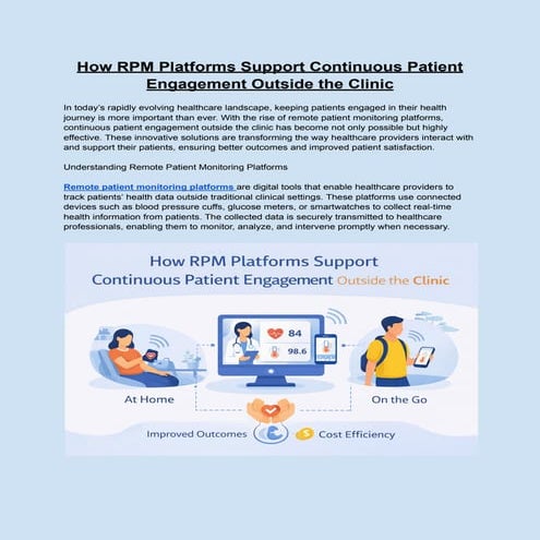 How RPM Platforms Support Continuous Patient Engagement Outside the ...