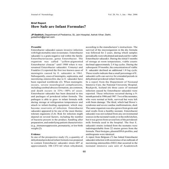 How Safe Are Infant Formulas