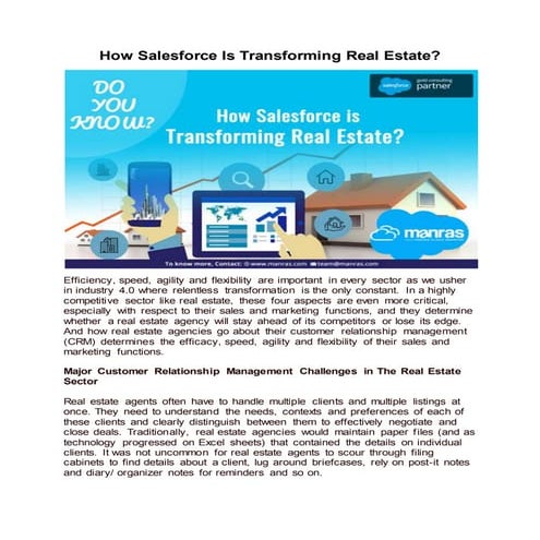 How Salesforce Is Transforming Real Estate?