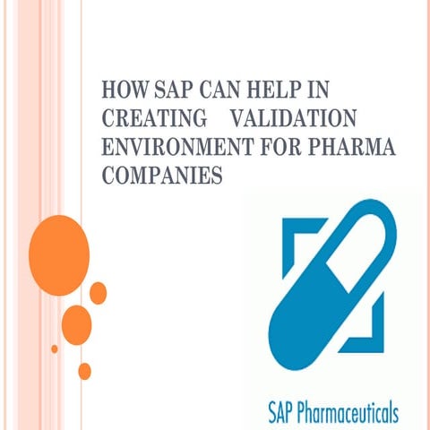 How sap can help pharmaceutical companies