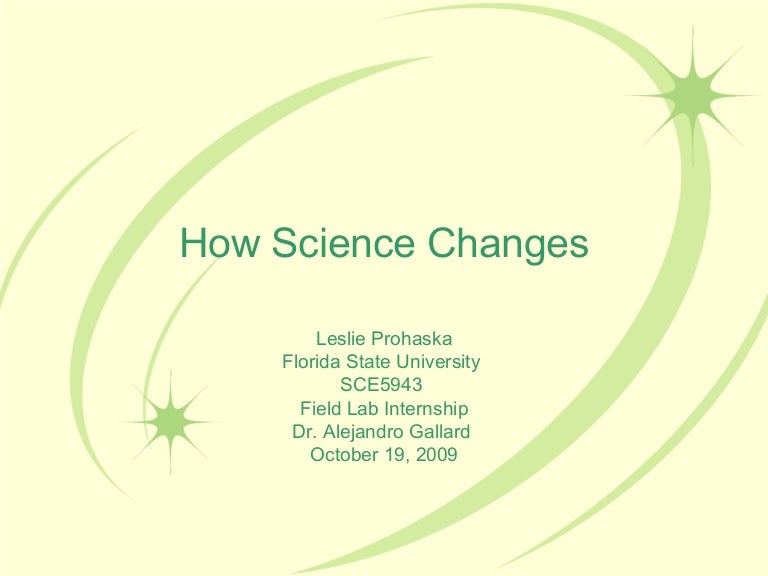 How science changes