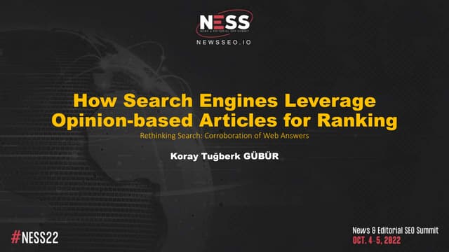 Opinion-based Article Ranking for Information Retrieval Systems: Factoids and...