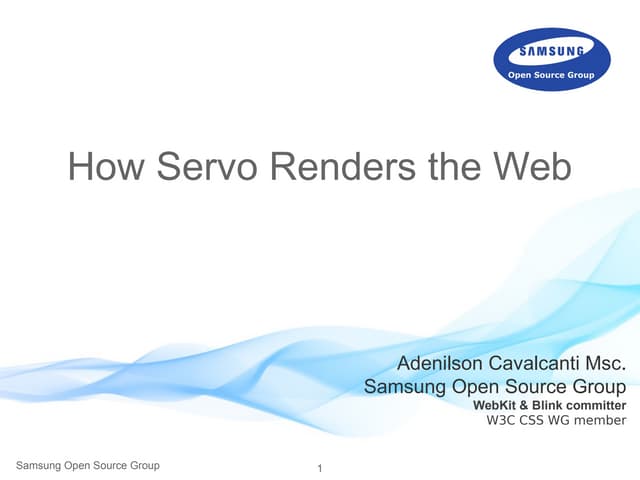How Servo Renders the Web