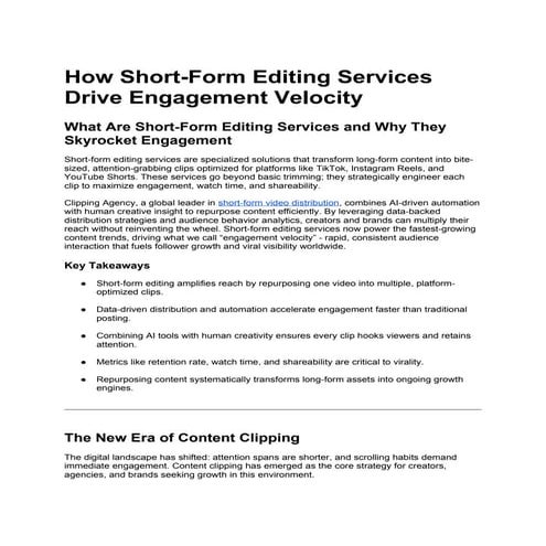 How Short-Form Editing Services Drive Engagement Velocity.docx