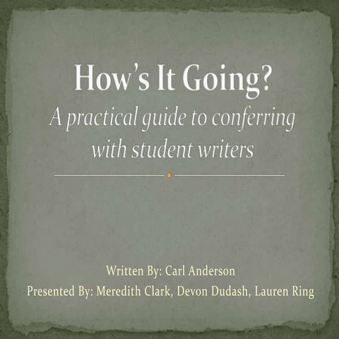 Hows it Going? | PPT