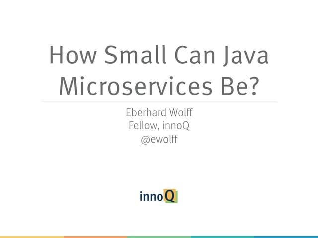How Small Can Java Microservices Be?