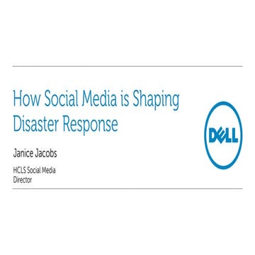 How Social Media is Shaping Disaster Response