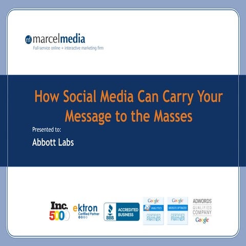 How social media can carry your message to the masses