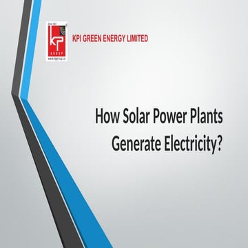 Pollo solar power plant | PPTX