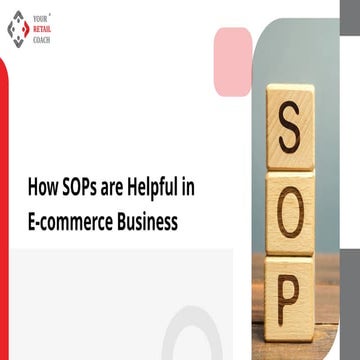 How SOPs Improve Efficiency in E-Commerce Businesses