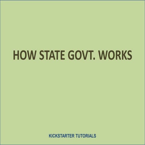 How State Government Works (Grade 7 - Civics)