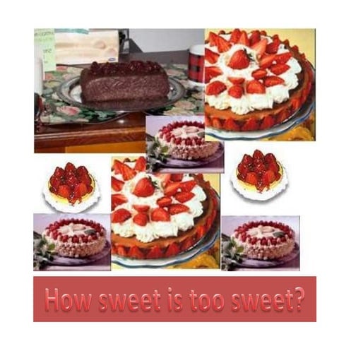 How sweet is too sweet?