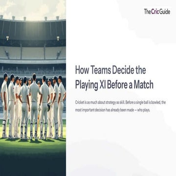How Teams Decide the Playing XI Before a Match.pdf