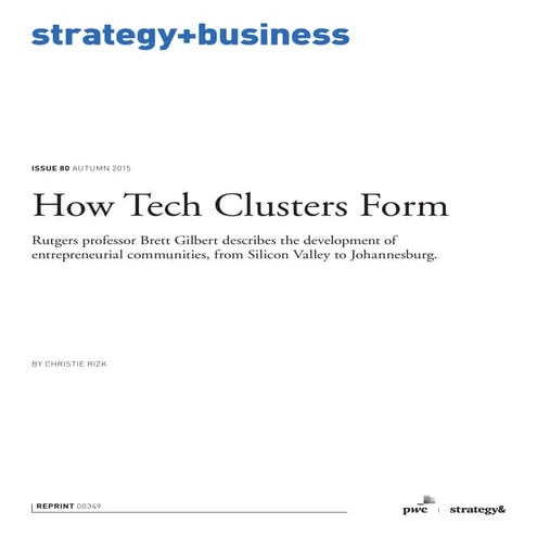 How Tech Clusters Form