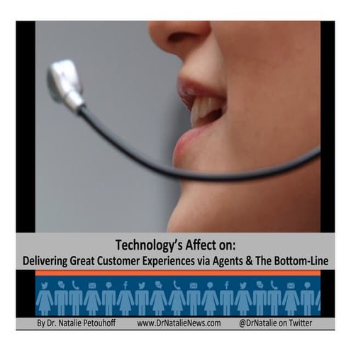How technology affects agent performance and the bottom line by @dr natalie p...