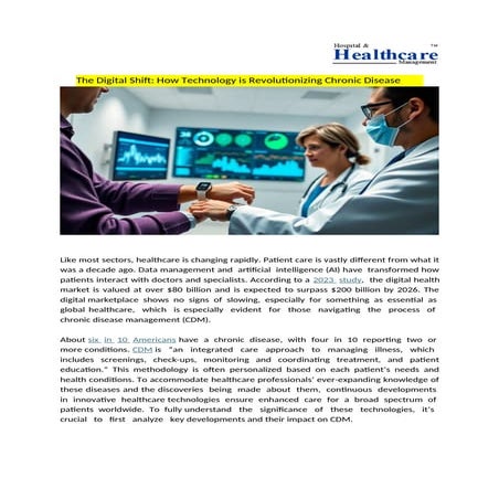 How Technology is Revolutionizing Chronic Disease Care.ppt