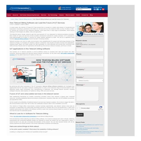 Knowing about the future of IoT services with Telecom billing software