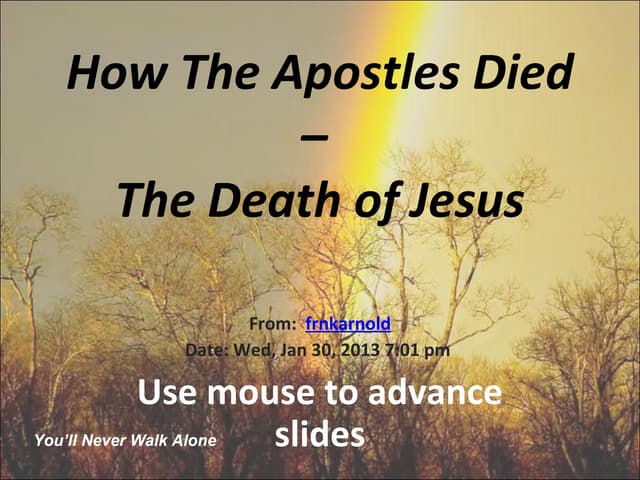 How the apostles_died