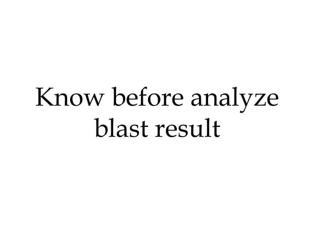 How the blast work