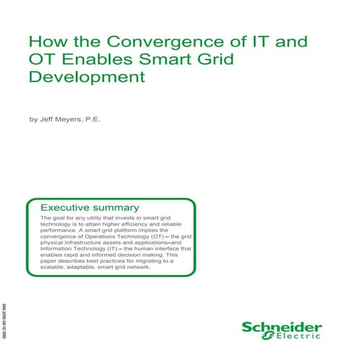 How the Convergence of IT and OT Enables Smart Grid Development