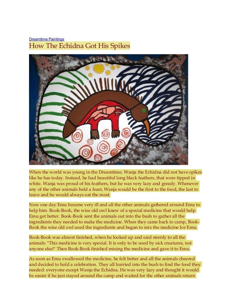 How the echidna got his spikes