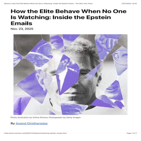 How the Elite Behave When No One Is Watching