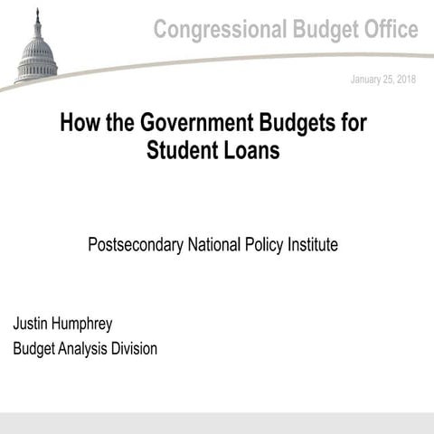 How the Government Budgets for Student Loans