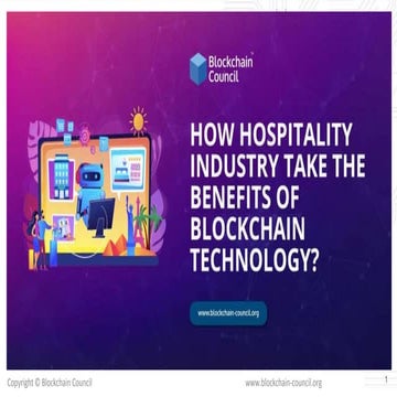 How the hospitality industry take the benefits of blockchain technology 
