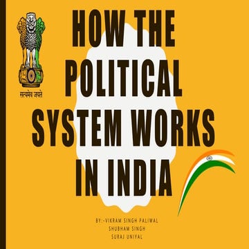 How the political system works in india