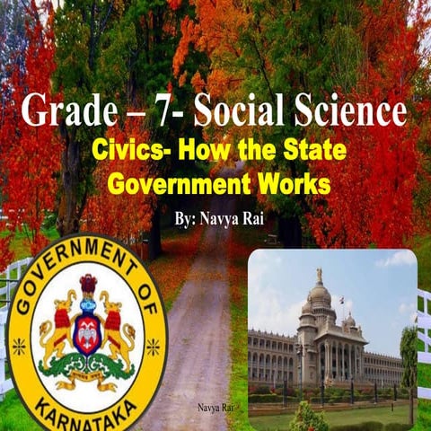 7th std P. S. How the state government works