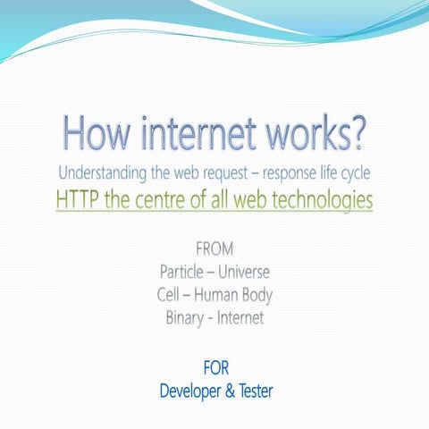 How does the web or internet work | PPT